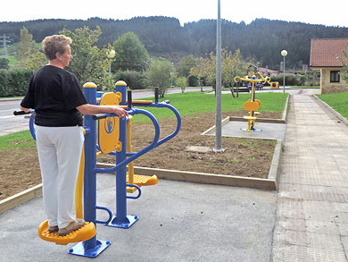 Berriz instala un parque de ejercicios para mayores