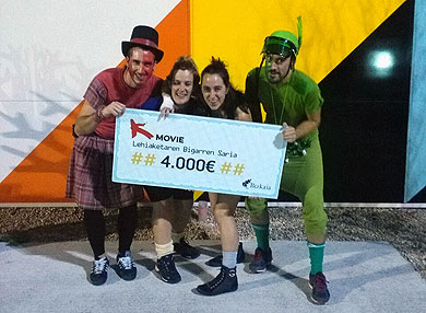 Durangoko lagun talde batek KMovie lehiaketako bigarren saria eskuratu du