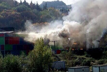 Extinguido el aparatoso incendio desatado en Fumbarri