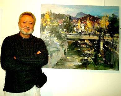 El artista Pedro Berrio se impone en el certamen de pintura ‘Errebonbillo’