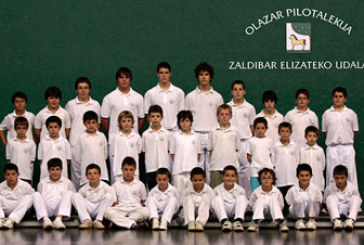 Los pelotaris del Zaldua abrirán las fiestas de San Andrés