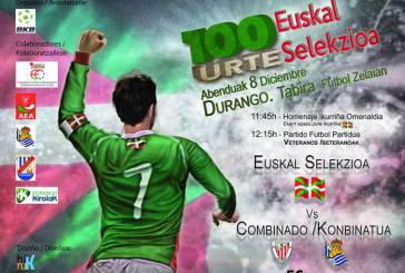 Veteranos de la Euskal Selekzioa juegan en Tabira