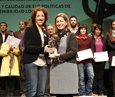 Durango recibe el Premio Municipio Sostenible de Euskadi