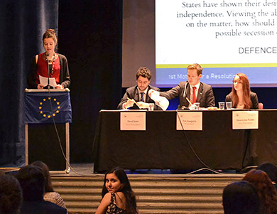 Alumnado de Lauaxeta ikastola acude al Parlamento Europeo en representación de Euskadi