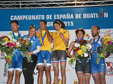 Ariznabarreta logra la medalla de  bronce en el Campeonato de España de duatlón
