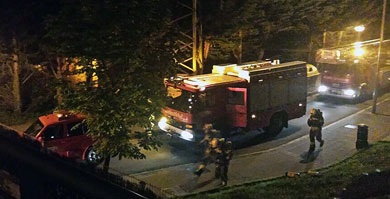 Un centenar de vecinos de Durango han sido desalojados por un incendio en un garaje