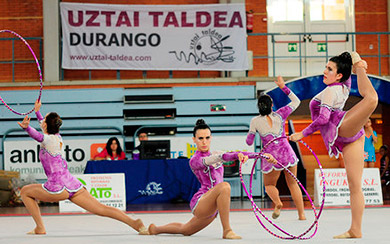 Amplia presencia del Uztai Taldea en los Campeonatos de Gimnasia Rítmica de Euskadi