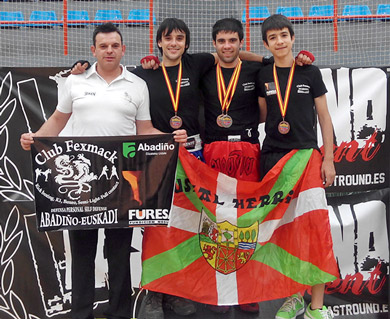 Cuatro medallas para el Fexmack Abadiño en el Open de Kickboxing de Salamanca