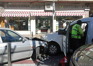 Dos accidentes en Iurreta dejan un saldo de tres heridos