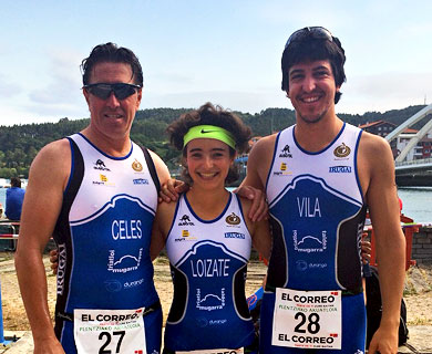 El abadiñarra Oscar Vila gana el XII Acuatlón de Plentzia