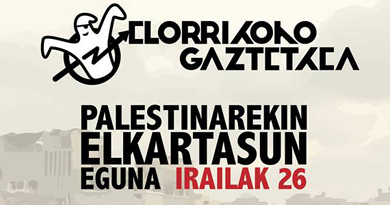 Palestinarekin Elkartasun Eguna ospatuko dute egun osoan Elorrioxoko Gaztetxean