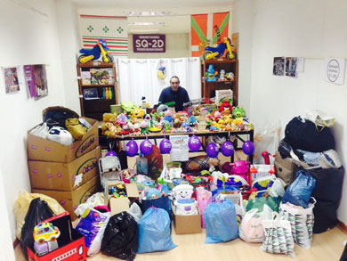 Recogida solidaria de ropa para refugiados sirios