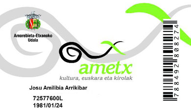 Ametx unifica todos sus servicios en una tarjeta única
