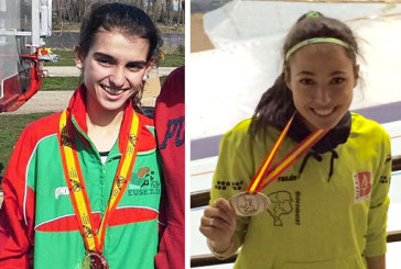 Dounia Mahassin y Aitana Merino logran las primeras medallas estatales para el Bidezabal