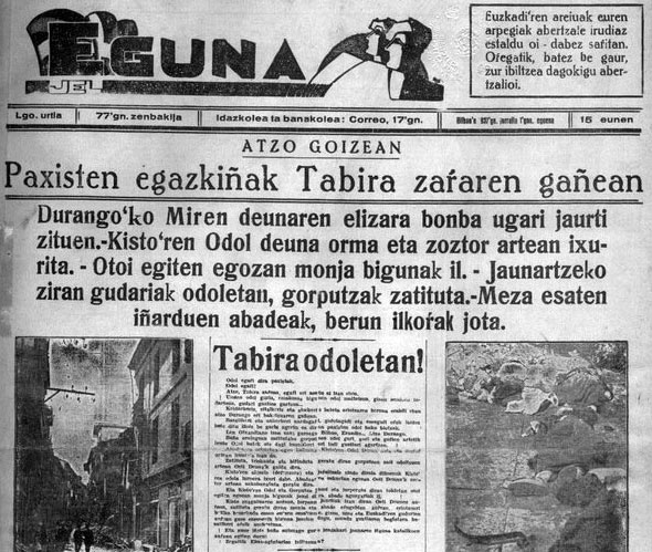 Crónica de una masacre: aviones fascistas sobre el viejo Tabira