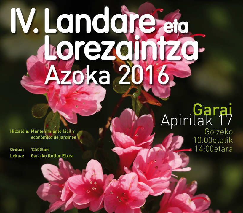 22 postu jarriko dira domekan Garain egingo den Landara eta Lorazaintza Azokan