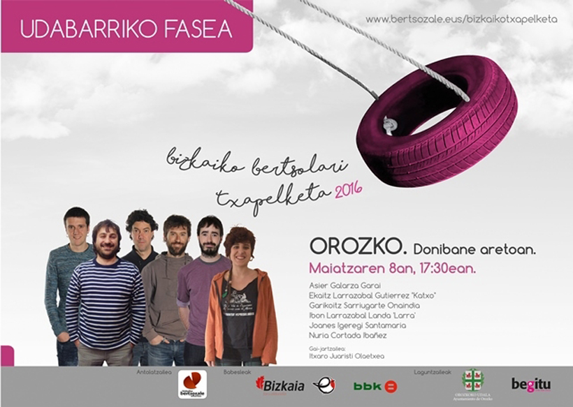 Xabier Irakulis zazpigarrena izan zen Derion, Bizkaiko Bertsolari Txapelketaren saioan