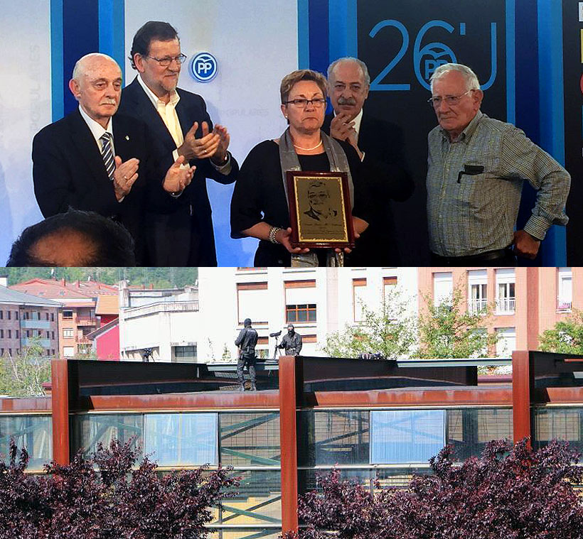 Rajoy arremete en Durango contra los parlamentos vasco y catalán por “jalear” a Otegi y Arraiz