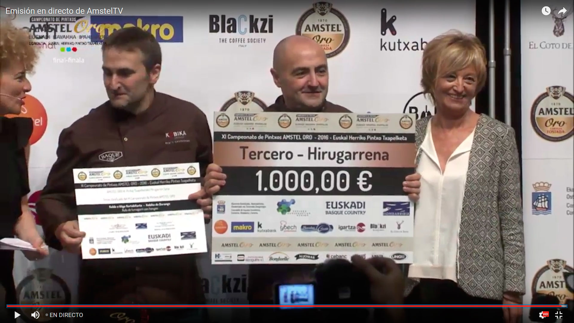 Los hermanos Kortabitarte ganan el tercer premio en el Campeonato de Pintxos de Euskal Herria