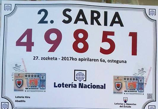 loteria Matiena premio abril 2017