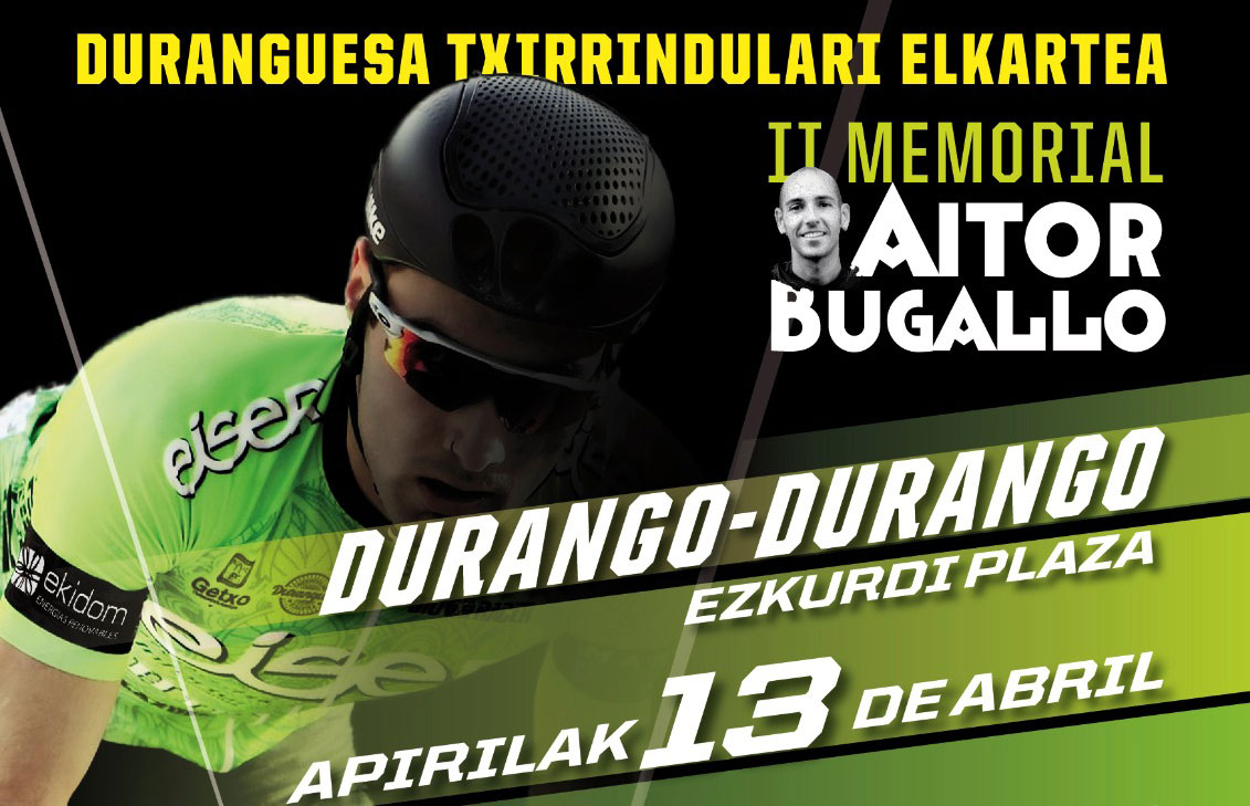 El Memorial Aitor Bugallo reunirá el jueves a cerca de 400 ciclistas juniors y elite en Durango