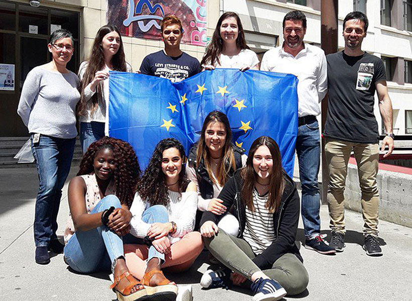 El Parlamento Europeo premia un vídeo realizado por un grupo de estudiantes de Maristak Durango