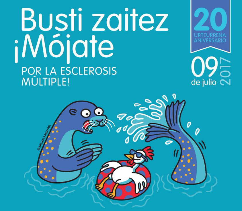 Durango, Amorebieta-Etxano, Abadiño y Berriz se mojan hoy por la esclerosis múltiple