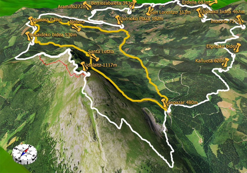 Erdella Mendizale Taldeak etzirako antolatutako Elorrioko Birak bi ibilbide ezberdin izango ditu