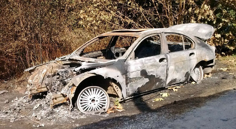 Aparece calcinado un coche en el mismo lugar de Iurreta donde ardieron otros dos en junio