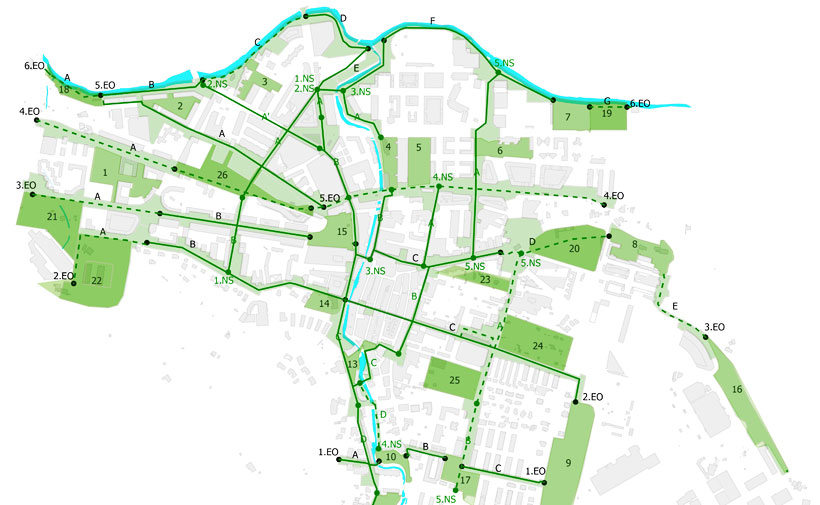 Durango impulsará una red de itinerarios peatonales saludables para conectar sus zonas verdes