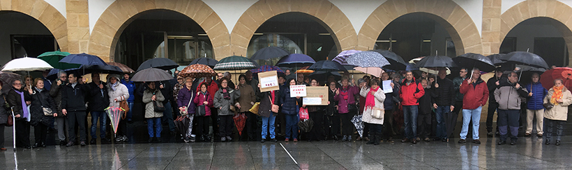 Reclaman “pensiones dignas” en Durango y Amorebieta en vísperas de la manifestación de Bilbao