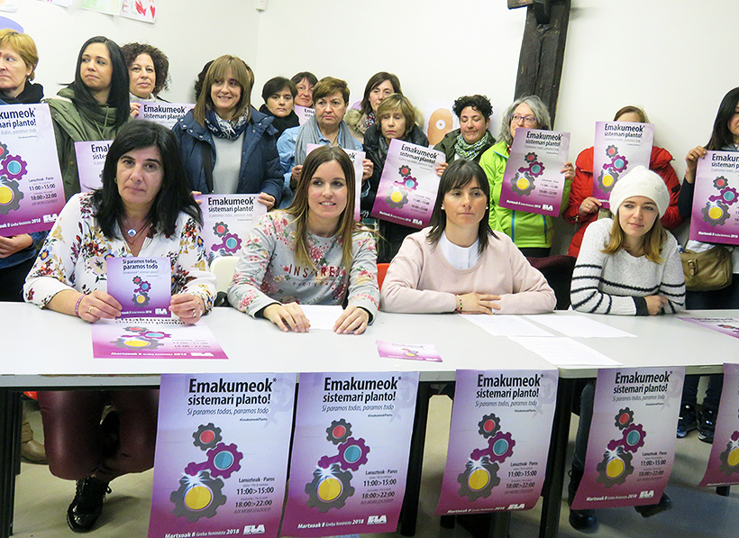 Las trabajadoras de ELA del sector de la limpieza se sumarán a la huelga feminista del 8 de marzo