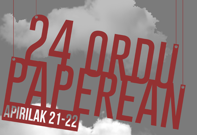 ‘24 Ordu Paperean’ lehiaketa antolatu du Sorginola gaztetxeak