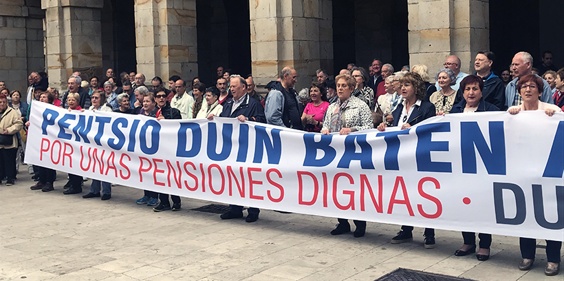 «Están en juego nuestras pensiones y también las del futuro»