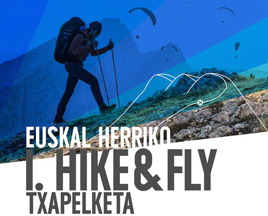 Euskal Herriko lehen ‘Hike & Fly’ txapelketa ospatuko da zapatuan