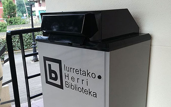 La biblioteca de Iurreta habilita un buzón para devolver los préstamos en cualquier horario