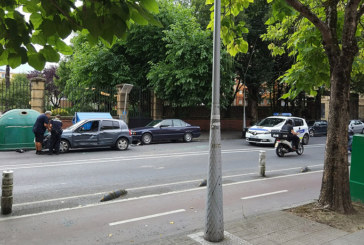 Trasladada una motorista a Galdakao tras un accidente en Fray Juan de Zumarraga