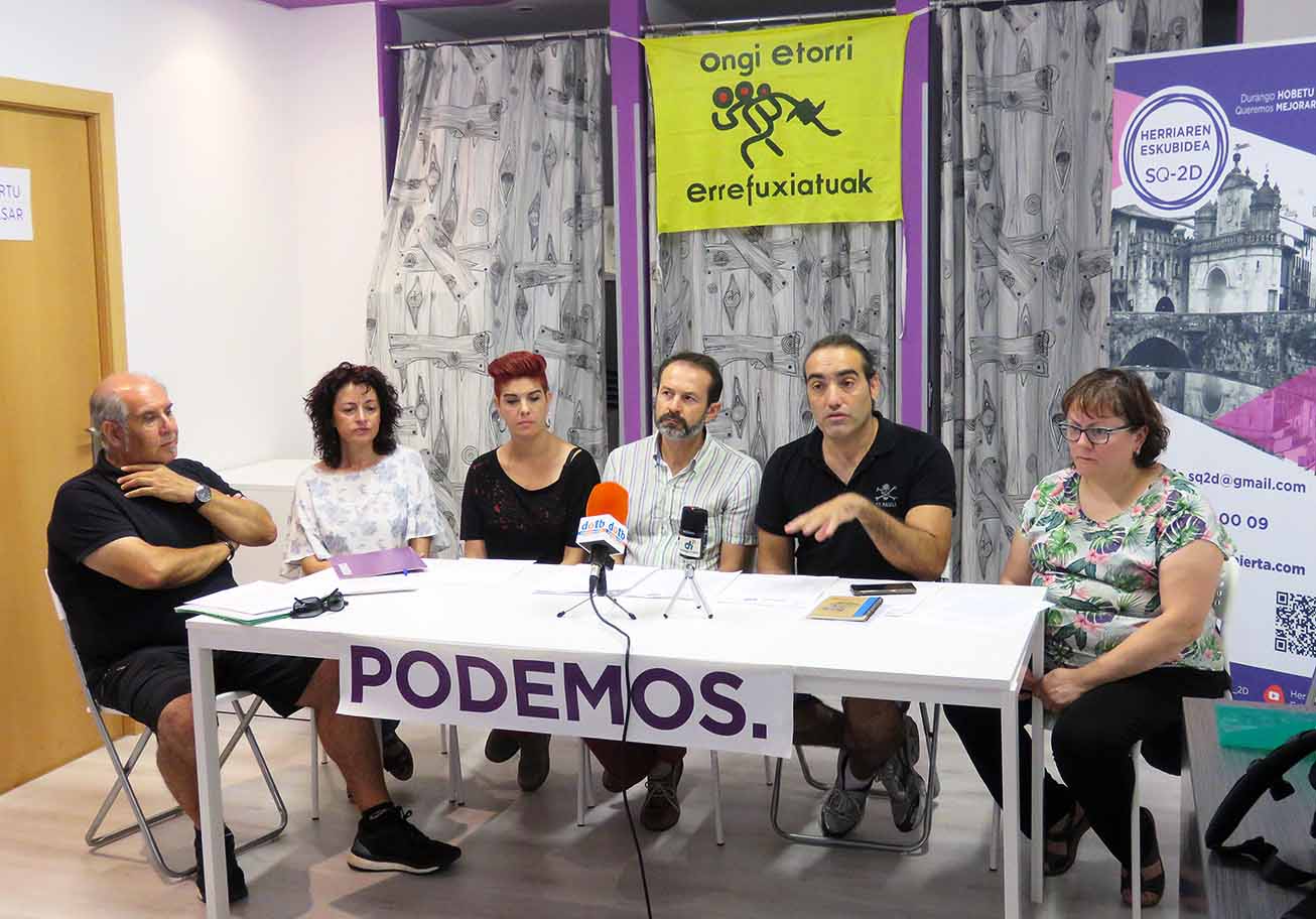 Podemos presenta mociones en </br>el Parlamento y en Durangaldea para que mejore la calidad del aire