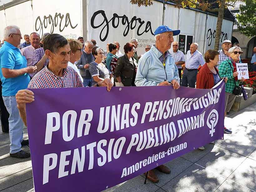 Pensionistas de Durangaldea encabezarán una de las columnas de la manifestación de Bilbao
