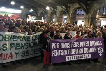 Una multitudinaria manifestación toma las calles de Durango para exigir «pensiones públicas dignas»
