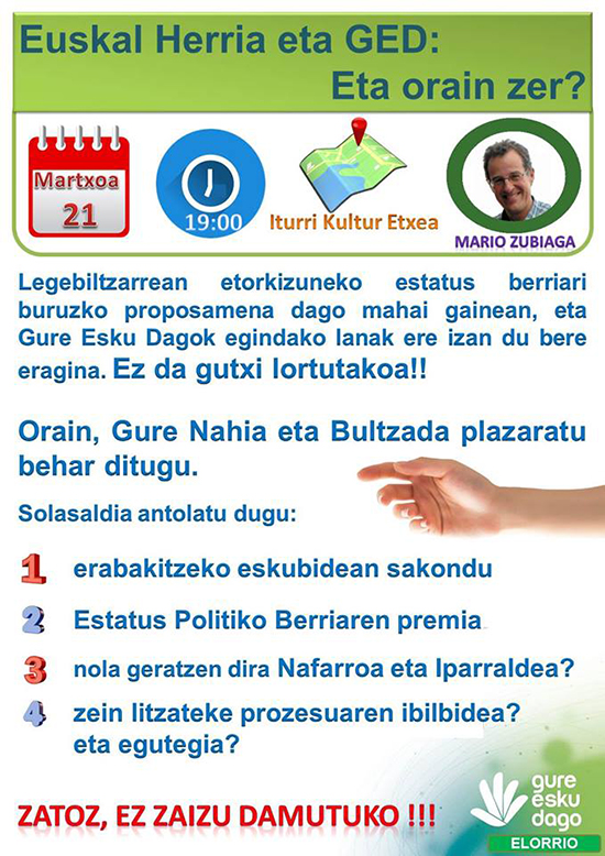ElorrioGureEskuDagoHitzaldia