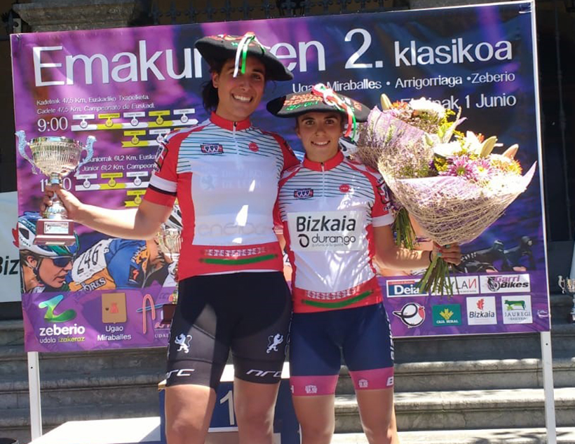Las elorriarras Aroa Gorostiza y Ziortza Isasi se proclaman campeonas de Euskadi en Ugao