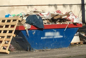 Mezcla de residuos en las obras de la nueva oficina de Lanbide