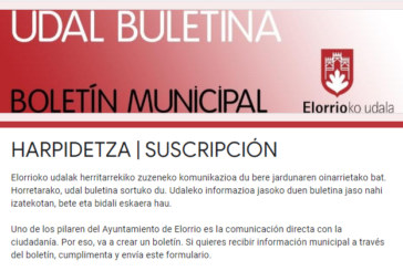 Un boletín semanal informará sobre la actividad municipal en Elorrio