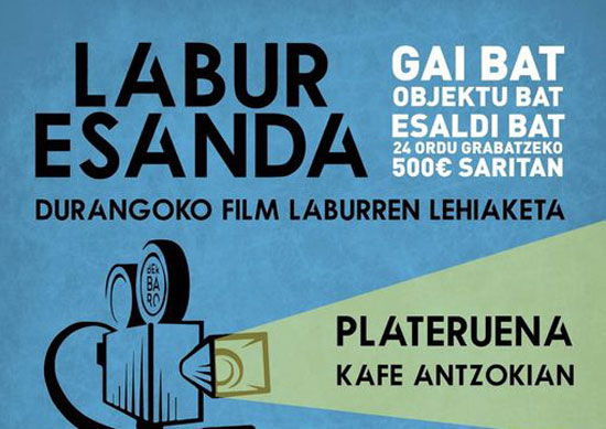 Gutxienez zortzi talde izango dira Berbarok antolatutako ‘Labur esanda’ filma laburren lehiaketan