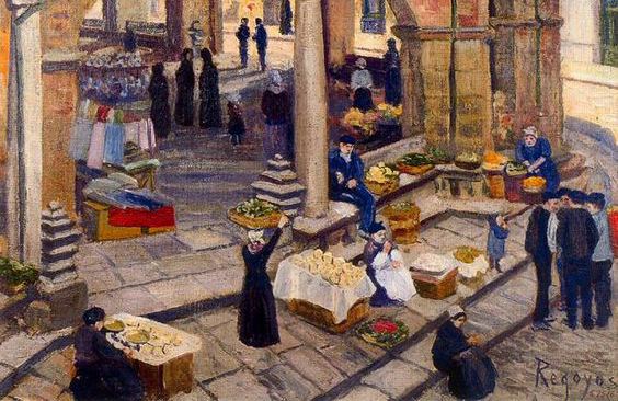 ‘Mercado en Durango’, el cuadro de Regoyos, ya está en el Museo