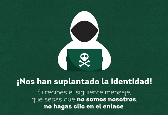 Simulan que eres el ganador de un falso premio de Cafés Baqué para acceder a tu tarjeta de crédito