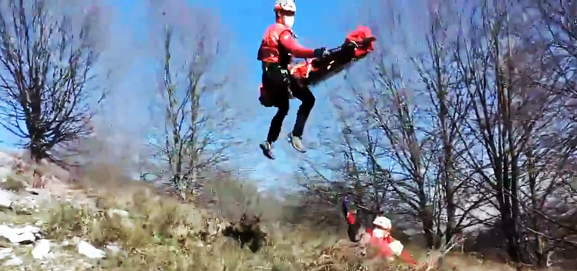 Rescatan a una mujer de 66 años que se había desvanecido en el Saibi