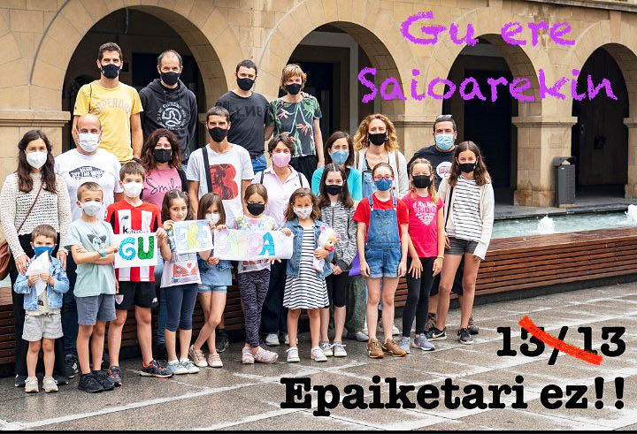 Una manifestación de apoyo a Saioa Agirre y contra el macrojuicio 13/13 recorrerá mañana Amorebieta