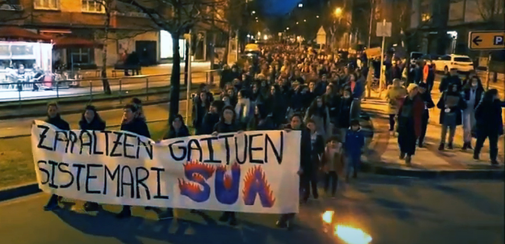 El Movimiento Feminista de Durangaldea demuestra su fuerza: “Juntas somos imparables”